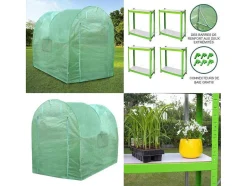 Vente-unique Tuinkas-Polytunnel 19Mm 2.5M X 2M With Racking