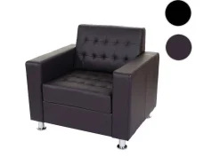 Vente-unique Fauteuil Met Holle Rugleuning-Pori Fauteuil, Koffie