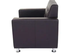 Vente-unique Fauteuil Met Holle Rugleuning-Pori Fauteuil, Koffie