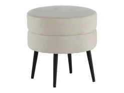 Venture Home Poef-Pot Poef O40Cm Velours Beige.