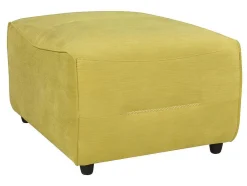 Vente-unique Poef-Pouf Voor Moduleerbare Comfortzitbank Symposion In Stof - Geel