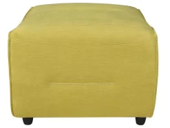 Vente-unique Poef-Pouf Voor Moduleerbare Comfortzitbank Symposion In Stof - Geel