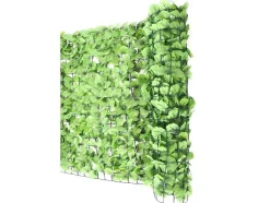 Vente-unique Afscherming En Omheining-Privacyscherm Balkon N77 Ii Blad, 500X100Cm Licht Blad