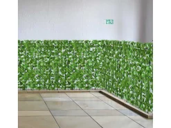 Vente-unique Afscherming En Omheining-Privacyscherm Balkon N77 Ii Blad, 300X150Cm Licht Blad