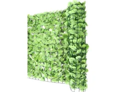 Vente-unique Afscherming En Omheining-Privacyscherm Balkon N77 Ii Blad, 300X150Cm Licht Blad