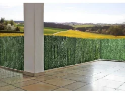 Vente-unique Afscherming En Omheining-Privacyscherm Balkon N77 Ii Blad, 500X100Cm Licht Spar
