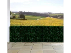 Vente-unique Afscherming En Omheining-Privacyscherm Balkon N77 Ii Blad, 500X150Cm Donker Blad
