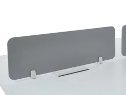 Workēa Kantoormeubilair-Professioneel Bureau Voor 1 Persoon - Wit - L160 Cm - Met Afscheiding - Downtown