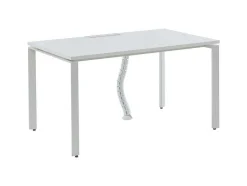 Workēa Bureaumeubel-Professioneel Bureau Voor 1 Persoon - Wit - L140 Cm - Downtown