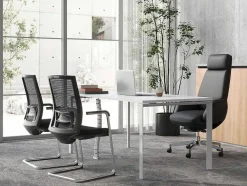 Workēa Bureaumeubel-Professioneel Bureau Voor 1 Persoon - Wit - L140 Cm - Downtown