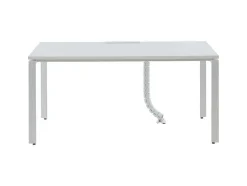 Workēa Bureaumeubel-Professioneel Bureau Voor 1 Persoon - Wit - L160 Cm - Downtown