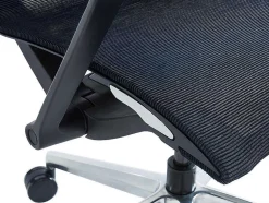 Workēa Bureaustoel-Professionele Bureaustoel - Stof - Zwart - Ladefense