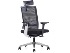Workēa Bureaustoel-Professionele Ergonomische Bureaustoel - Met Hoofdsteun - Stof - Zwart - Wallstreet
