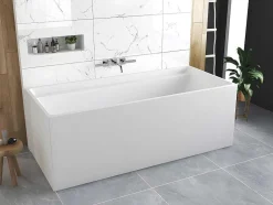 Shower & Design Vrijstaand Bad-Rechthoekig Eilandbad - 280 L - 170 X 75 X 60 Cm - Wit - Acryl - Aspius