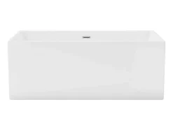 Shower & Design Halfvrijstaand Bad-Rechthoekig Halfvrijstaand Bad - 248 L - 170 X 80 X 58 Cm - Wit - Acryl - Pikaia