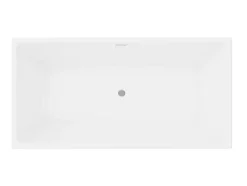 Shower & Design Halfvrijstaand Bad-Rechthoekig Halfvrijstaand Bad - 248 L - 170 X 80 X 58 Cm - Wit - Acryl - Pikaia