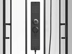 Shower & Design Douchecabine-Rechthoekige Douchecabine Met Massagestralen Plaatsingsrichting Naar Keuze L120 X B80 X H215 Cm Sulipa