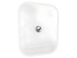 Shower & Design Wastafel-Rechthoekige Staande Wastafel Van Solid Surface - Wit - Tilicho