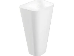 Shower & Design Wastafel-Rechthoekige Staande Wastafel Van Solid Surface - Wit - Tilicho