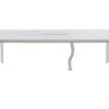 Workēa Kantoormeubilair-Rechthoekige Vergadertafel - 6 Personen - Wit - L240 Cm - Downtown