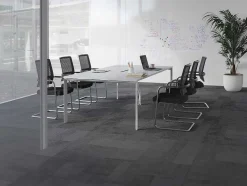 Workēa Kantoormeubilair-Rechthoekige Vergadertafel - 6 Personen - Wit - L240 Cm - Downtown