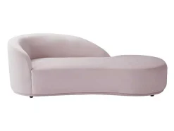 PASCAL MORABITO Chaise Longue-Rechtse Chaise Longue Met Bekleding In Roze Fluweel Lonigo Van