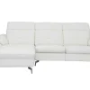 Vente-unique Elektrische Relaxbanken-Relax Hoekbank Elektrisch Van Buffelleer Lismore - Wit - Hoek Links