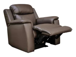 Vente-unique Relaxfauteuil-Relaxfauteuil Evasion Van Leer - Bruin