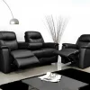 Vente-unique Relaxfauteuil-Relaxfauteuil Evasion Van Leer - Zwart