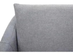Vente-unique Fauteuil Met Holle Rugleuning-Relaxfauteuil Mcw-H93A, Stof/Textiel Lichtgrijs