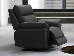 Vente-unique Relaxfauteuil-Relaxfauteuil Van Buffelleer Pakita - Zwart
