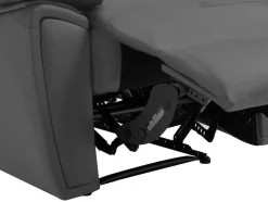 Vente-unique Relaxfauteuil-Relaxfauteuil Van Grijs Leer Vineta