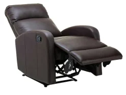 Vente-unique Relaxfauteuil-Relaxfauteuil Van Kunstleer Isao - Bruin