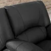 Vente-unique Relaxfauteuil-Relaxfauteuil Van Leer Aroma - Zwart