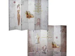 Vente-unique Kamerscherm-Retro Foto Scherm, 180X240Cm
