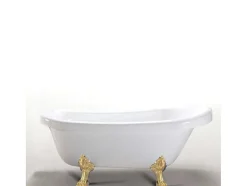 ELITESHOPPING Vrijstaand Bad Op Pootjes-Retro Vrijstaand Bad 170 X 80 Cm Met Gouden Pootjes Marigold