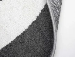 OZAIA Woonkamertapijt-Rond Designtapijt Met Geometrische Motieven Alborg - D. 160 Cm - Grijs En Oker