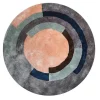 OZAIA Woonkamertapijt-Rond Tapijt Van Getuft Viscose Met Geometrisch Patroon Janjivy - 4000 G/M - D120 Cm