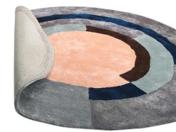 OZAIA Woonkamertapijt-Rond Tapijt Van Getuft Viscose Met Geometrisch Patroon Janjivy - 4000 G/M - D120 Cm