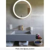 OZAIA Accessoires & Spiegels-Ronde Badkamerspiegel Met Led-Verlichting Daniela - L60 X H 60 Cm