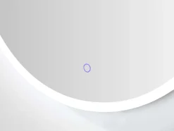 OZAIA Accessoires & Spiegels-Ronde Badkamerspiegel Met Led-Verlichting Daniela - L60 X H 60 Cm