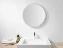OZAIA Accessoires & Spiegels-Ronde Badkamerspiegel Met Led-Verlichting Daniela - L60 X H 60 Cm