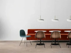 OZAIA Hanglamp-Ronde Design-Hanglamp Met Ledverlichting Van Metaal - D45 Cm - Wit - Vaughan