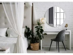 Vente-unique Spiegel-Ronde Glamour Badspiegel Klaar Om Te Monteren O50