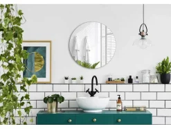 Vente-unique Spiegel-Ronde Sierlijke Wandspiegel Voor Woonkamer O60
