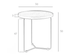 Angel Cerda Bijzettafel-Ronde Walnoten Hoektafel 2028