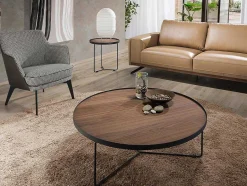 Angel Cerda Bijzettafel-Ronde Walnoten Hoektafel 2028