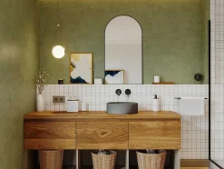 Shower & Design Wastafel-Ronde Wastafel Om Te Plaatsen Van Beton - 39 Cm - Dukat
