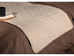 Vente-unique Beddengoed-Sally Sprei 80X260Cm Beige.