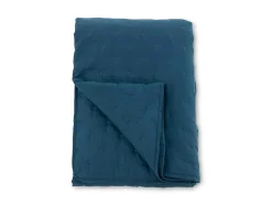 Vente-unique Beddengoed-Sally Sprei 80X260Cm Blauw.